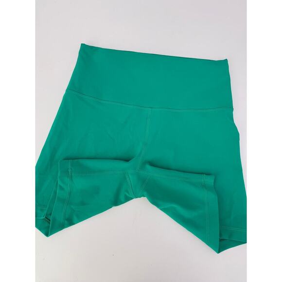 lululemon kelly green wunder train bikers - size 8, 6" inseam - Picture 4 of 6